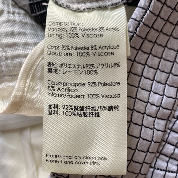 3.1 Phillip Lim Flat Front Trousers with quilted pattern Size 2 - Picture 9 of 12